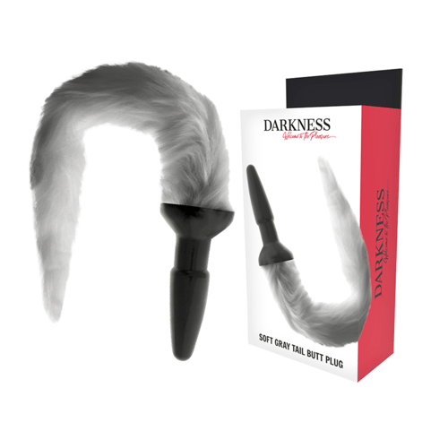 DARKNESS ANAL DARKNESS - PLUG ANALE IN SILICONE CON CODA GRIGIA