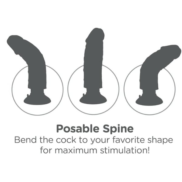KING COCK 23 CM VIBRIERENDER HAHN MIT SCHWARZEN EIEREN