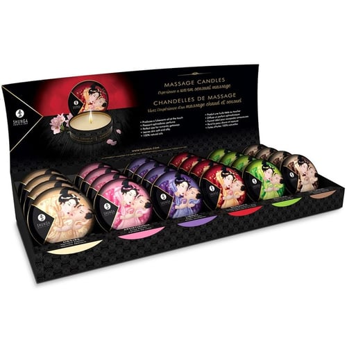 MINI CARESS BY CANDLELIGHT MASSAGE CANDLE + DISPLAYS