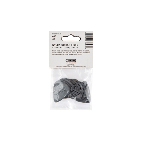 Dunlop 44P.88 Nylon Standard DarkGrey .88mm