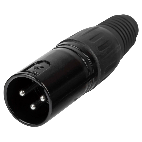 PROEL STAGE Spina volante XLR 3 poli, manicotto nichelato nero.