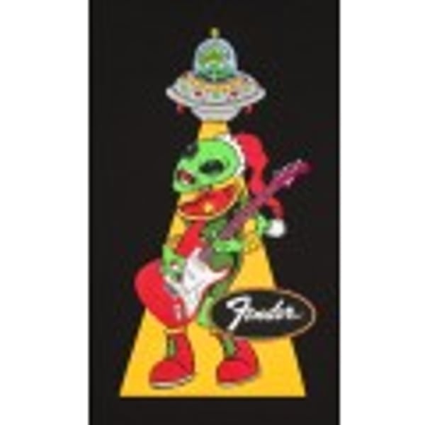 T-shirt Fender® Ugly Christmas Tee Alien, Blk, XL. Modello 9194000606