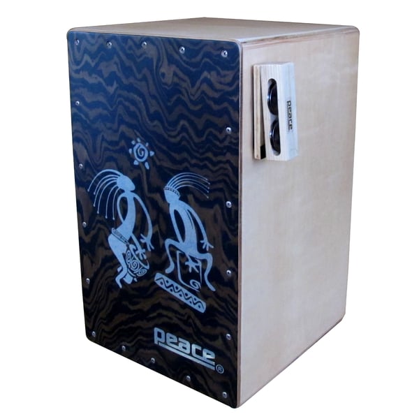 PEACE Jingle block per cajon con adesivo