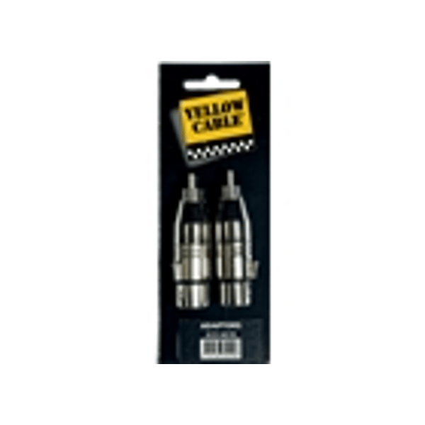 Yellow Cable AD18 Adattatore RCA Maschio/XLR Femmina 2 Pcs