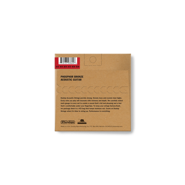 Dunlop DAP1252J Acoustic Phosphor Bronze, Medium Set/12