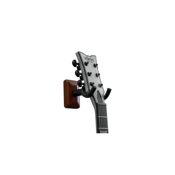 Gator Frameworks GFW-GTR-HNGRMHG Supporto a muro per chitarra con piastra mogano<br>