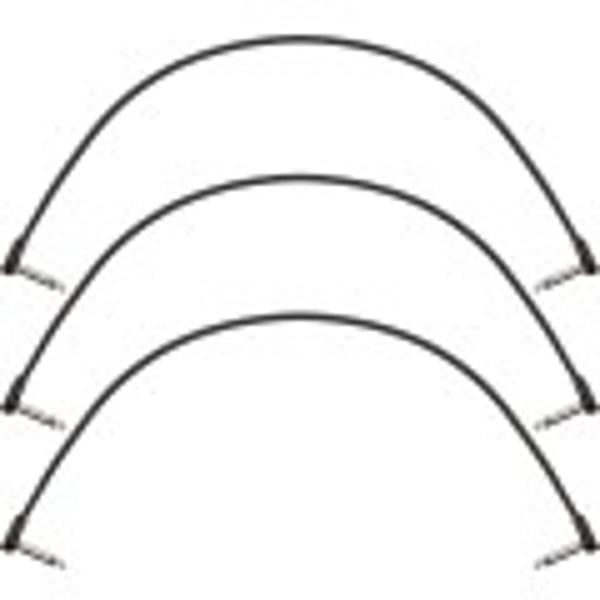 Pack da 3 cavi Patch Fender Blockchain 16", Angled/Angled