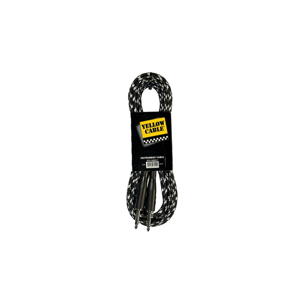 Yellow Cable G66DG Cavo Strumento Jack Mono/Jack Mono Molded Grey/Black 10 m