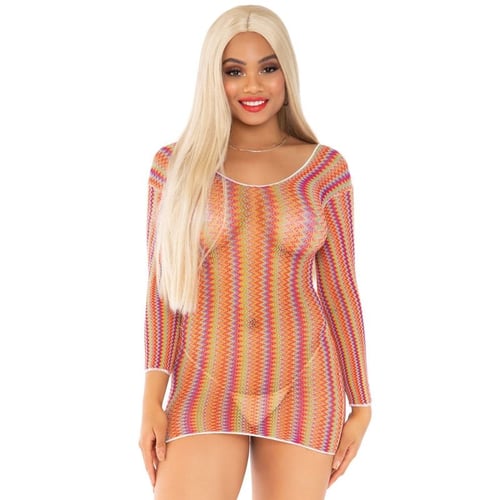 VESTITO LEG AVENUE ZIGZAG MULTICOLORE TAGLIA UNICA