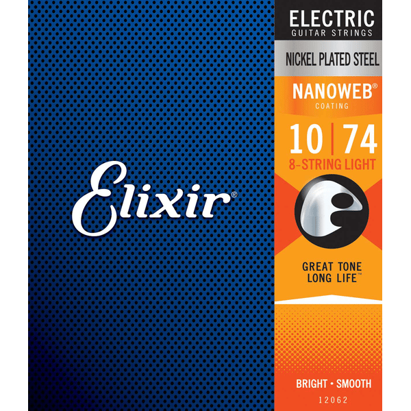 ELIXIR 12062 ELECTRIC NICKEL PLATED STEEL NANOWEB