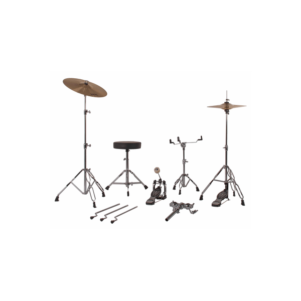 Natal DNA F22 5 pezzi White Sparkle - Black Hardware