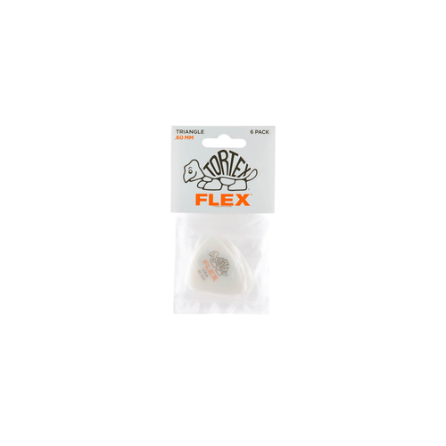 Dunlop 456P.60 Tortex Flex Triangle .60 mm Pack/6