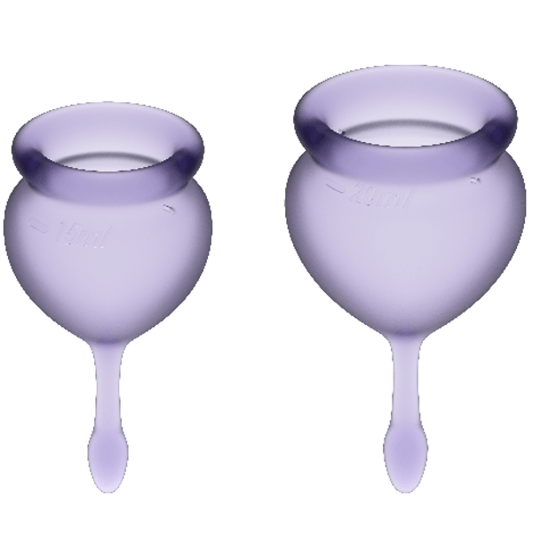 SATISFYER FEEL GOOD COUPE MENSTRUELLE VIOLET 15 + 20ML