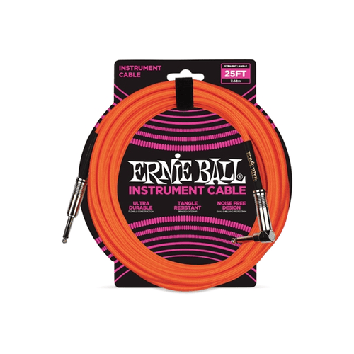 Ernie Ball 6067 Cavo Intrecciato Neon Arancione 7,62 m