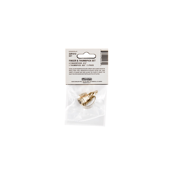 Dunlop 33P N/S 4FINGER & 1THUMB .013 - PLAYER'S PACK 5 PLETTRI
