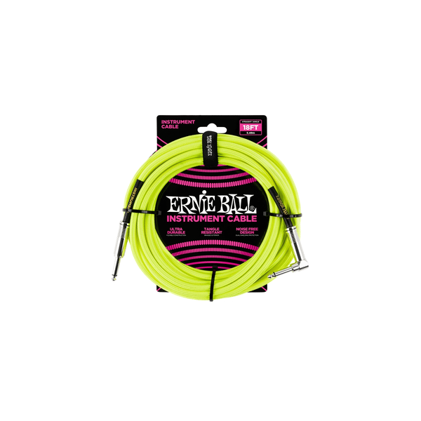 Ernie Ball 6085 Cavo Braided Neon Yellow 5,49 m