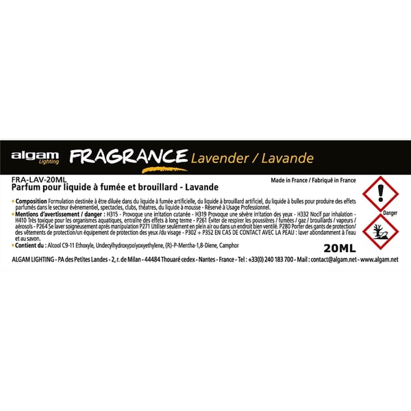 Algam Lighting FRA-LAV-20ML Profumo per Liquido del Fumo 20ml Lavanda
