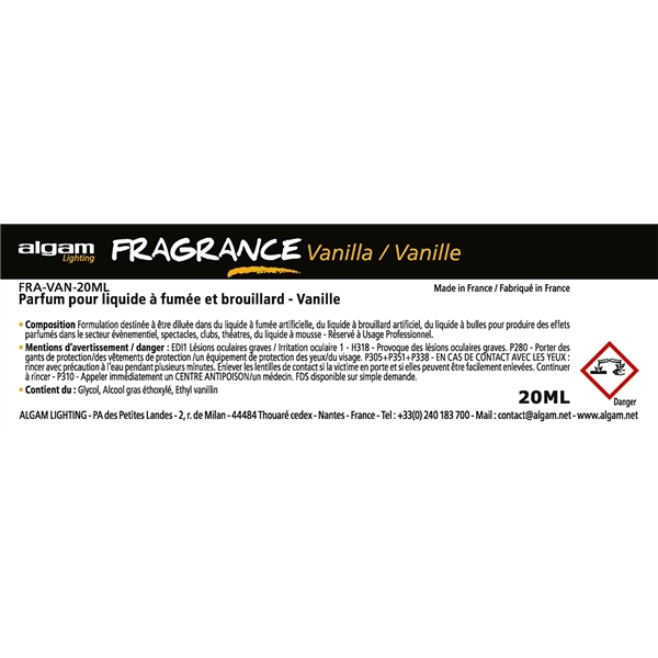 Algam Lighting FRA-VAN-20ML Profumo per Liquido del Fumo 20ml Vaniglia