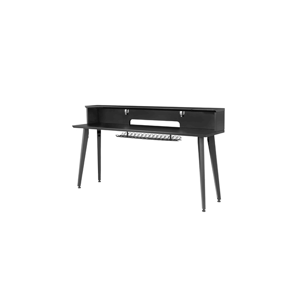 Gator Frameworks GFW-ELITEKEYTBL88-BLK Workstation in legno per tastiere fino a 88 tasti, colore nero standard<br>