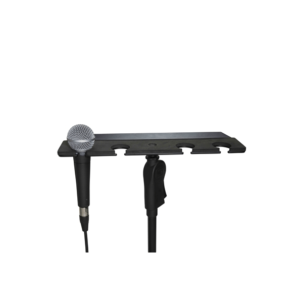 Gator Frameworks GFW-MIC-4TRAY Supporto multi-microfono per 4 microfoni<br>