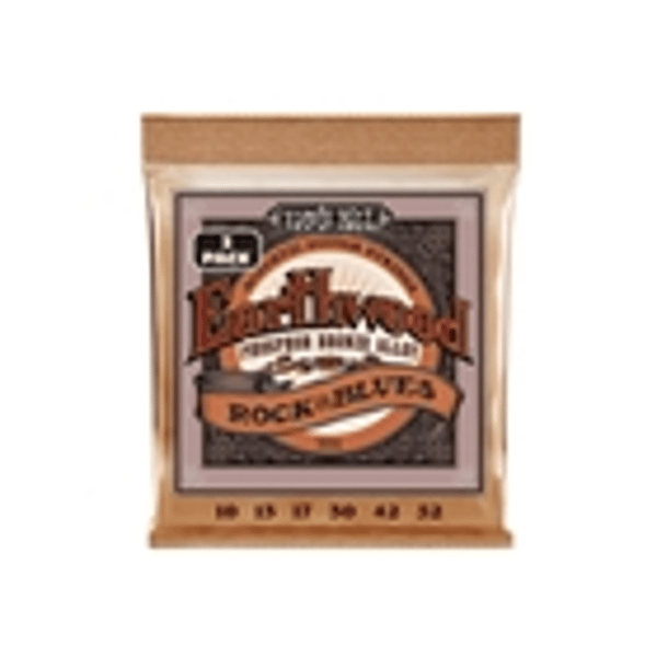 Ernie Ball 3551 Erthwd RandB wPlain G 3 Pk 10 52