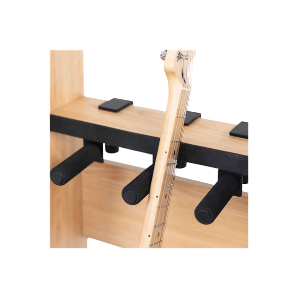 Gator Frameworks GFW-ELITEGTR3RK-MPL Rack per chitarre 3-4 posti in finitura acero naturale opaco<br>