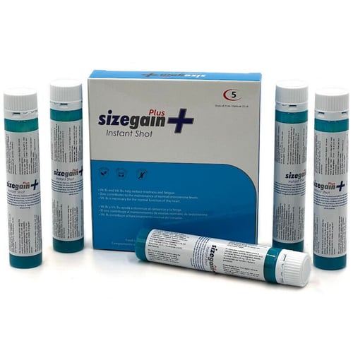 500COSMETICS 500 COSMETICS - SIZEGAIN PLUS INSTANT SHOT MALE ENERGIZER 5 UNITS (DATA DI SCADENZA PROSSIMA)
