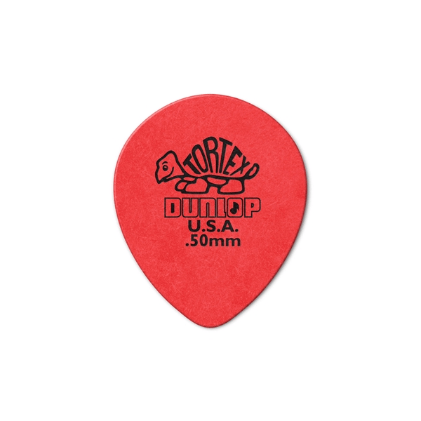Dunlop 413R Tortex Tear Drop Red .50