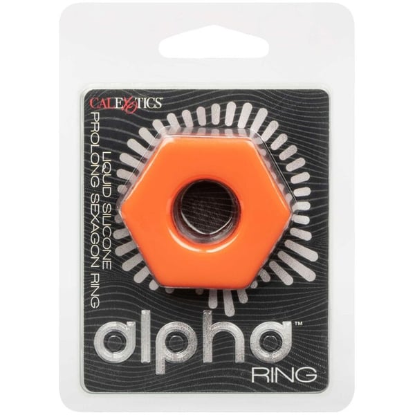 CALIFORNIA EXOTICS - ALPHA ANELLO PROLONG SEXAGON ARANCIONE