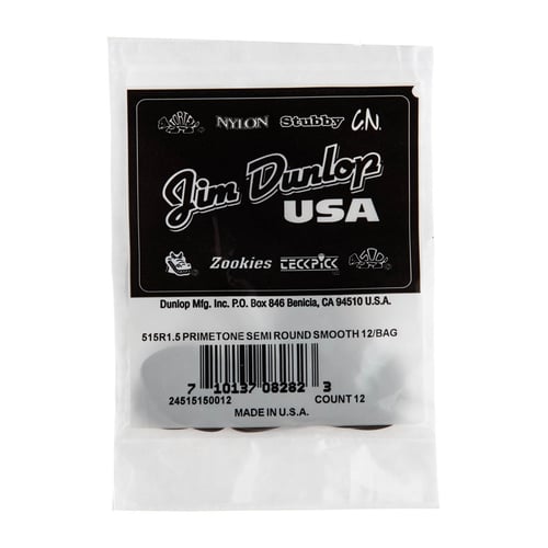 Dunlop 515R1.5 Primetone Semi Round (Smooth), Refill Bag/12
