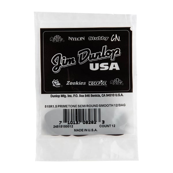 Dunlop 515R1.5 Primetone Semi Round (Smooth), Refill Bag/12
