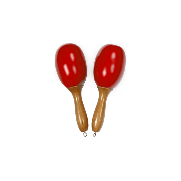 Tanga MARACAS-ROUGE-L Maracas grandi in legno - Rosse