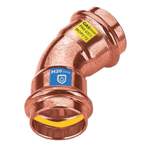 FRABO Curva in rame a pressare  45° ff acqua/gas
