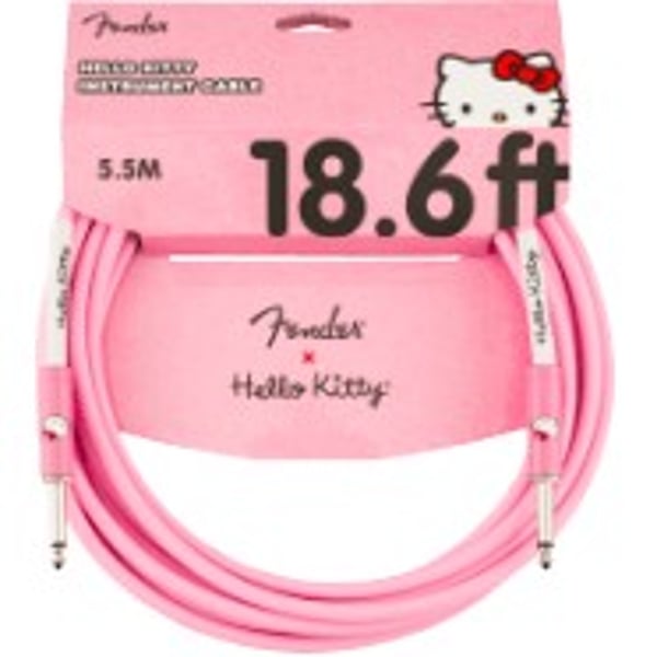 Cavo per strumenti Fender® x Hello Kitty® 18.6' , Pink. Modello 0990818156