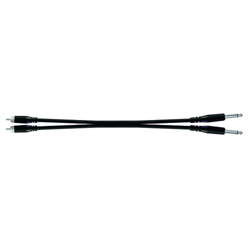 PROEL STAGE Cavo audio SINGLE LINK con connessioni stampate PROEL 2 x spina jack Mono Ø 6.3 mm - 2 x spina RCA. Lunghezza: 3.0 metri. Colore disponibile: Nero. Altre lunghezze disponibili: visualizzare le specifiche tecniche