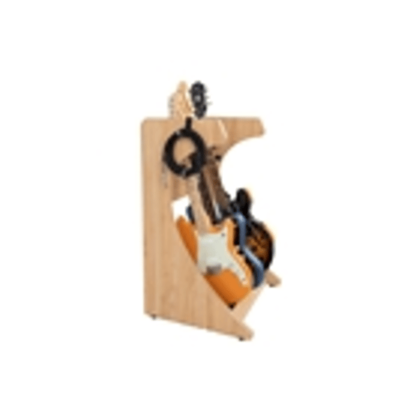 Gator Frameworks GFW-ELITEGTR3RK-MPL Rack per chitarre 3-4 posti in finitura acero naturale opaco<br>