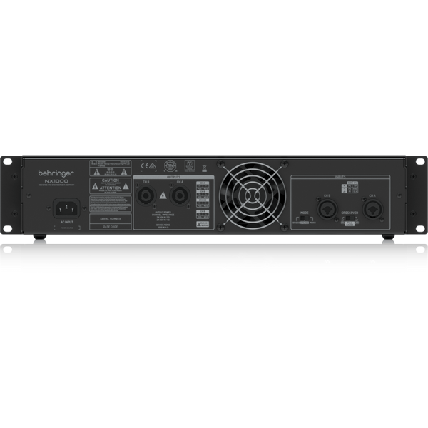 BEHRINGER NX1000 FINALE DI POTENZA 1000 WATT 2 CANALI CON COMPENSAZIONE AUTOMATICA DELL' IMPEDENZA