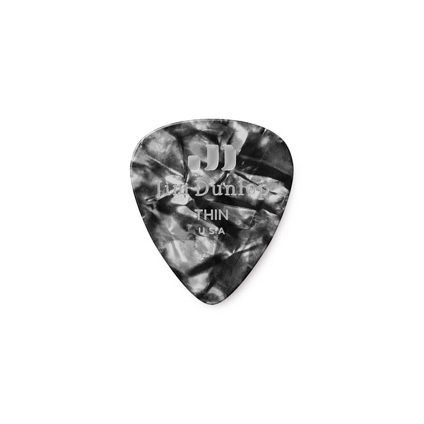 Dunlop 483R#02 Black Perloid - Thin