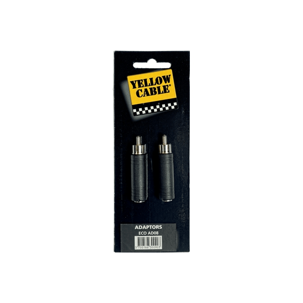 Yellow Cable AD08 Adattatore RCA Maschio/Jack Mono Femmina 2 Pcs
