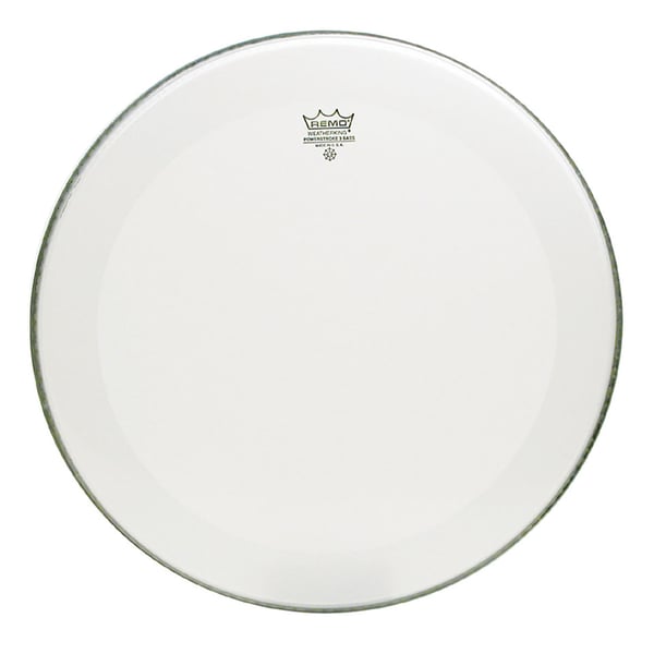 REMO Pelle per batteria Powerstroke P3 Smooth White 22". Modello P3-1222-C1-