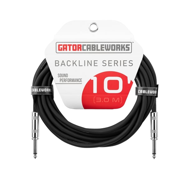 Gator Cableworks GCWB-INS-10 Cavo strumento jack dritto/dritto 3 m Serie Backline