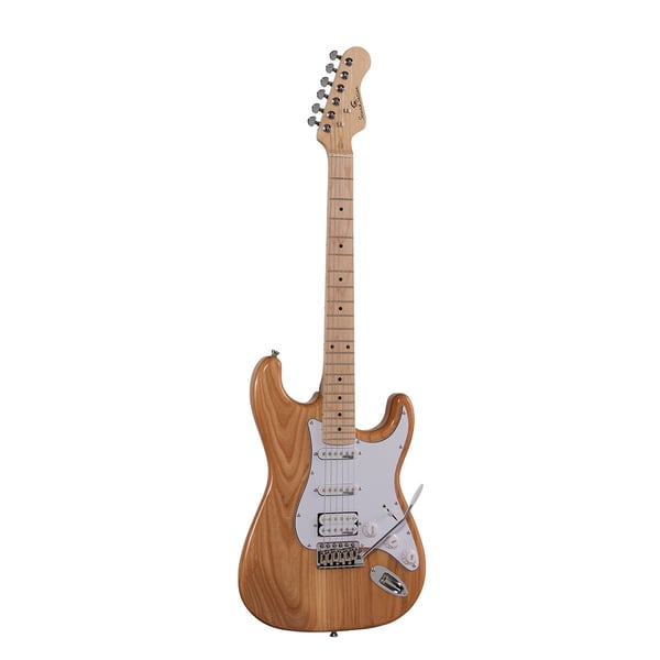 SOUNDSATION Chitarra elettrica double cutaway con 2 single coil + humbucker splittabile e meccaniche autobloccanti (equipaggiata Wilkinson, tastiera acero). Modello RIDER-PRO-MSH NT