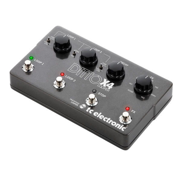 TC ELECTRONIC DITTO X4 LOOPER EFFETTO STEREO A PEDALE LOOP TRUE BYPASS