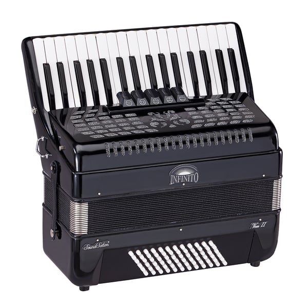 SOUNDSATION Fisarmonica 72 bassi nera. Modello VOCE II 3472-BK