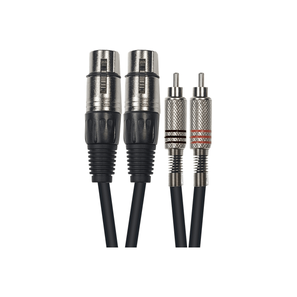 Yellow Cable K10-3 Cavo Segnale 2x RCA maschio/2x XLR Femmina 3 m