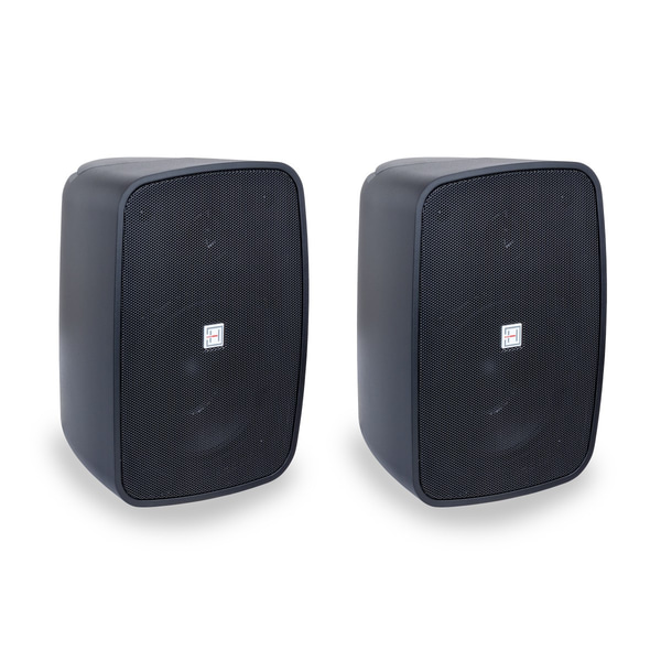 HELVIA Coppia di Diffusori 5.25" Passivi 2-Vie a Parete da Esterno, Nero