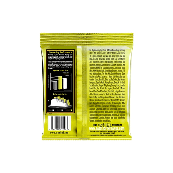Ernie Ball 2556 Everlast Coated 80/20 Bronze Medium Light 12-54