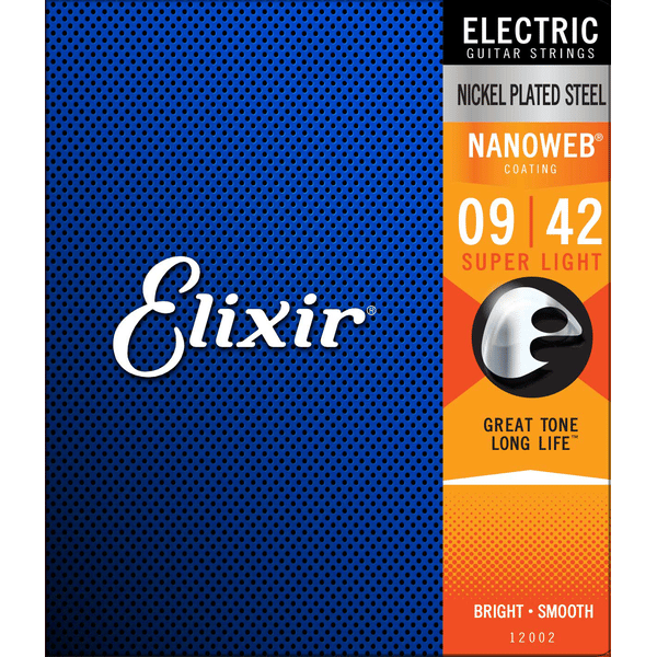 ELIXIR 12002 ELECTRIC NICKEL PLATED STEEL NANOWEB