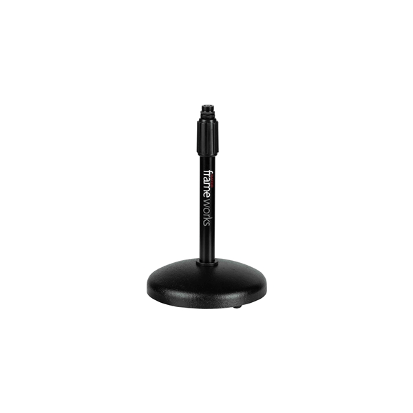 Gator Frameworks GFW-MIC-0501 Supporto per microfono da tavolo con base rotonda