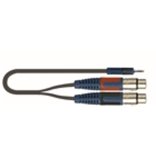 Quik Lok RKSA/194-5 Minijack Stereo/2 XLR Femmina